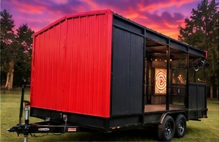Just Axing trailer back view